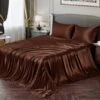 4 Pcs Satin Silk Bedsheet (PREMIUM) - Image 5