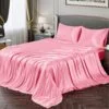 4 Pcs Satin Silk Bedsheet (PREMIUM) - Image 2